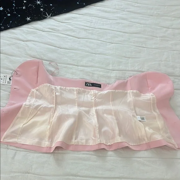 Zara Pink Corset Top - Picture 2 of 8